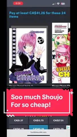 I love these bundles honestly. #shoujomanga #mangarecommendation #mangatok #kondansha #humblebundle 
