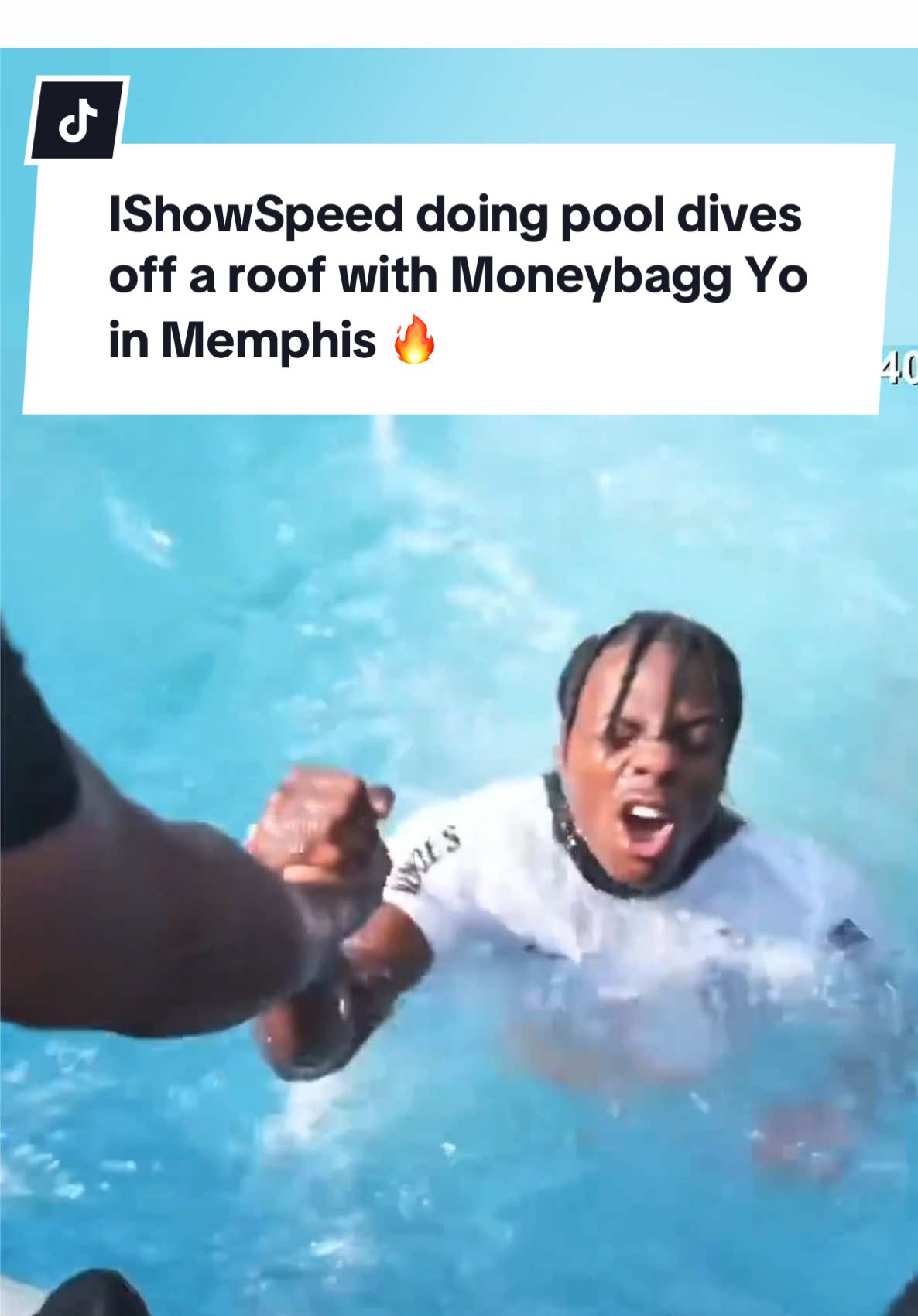 IShowSpeed doing pool dives off a roof with Moneybagg Yo in Memphis 🔥@IShowSpeed @Moneybagg Yo #memphis #ishowspeed #moneybaggyo #fyp #viral 