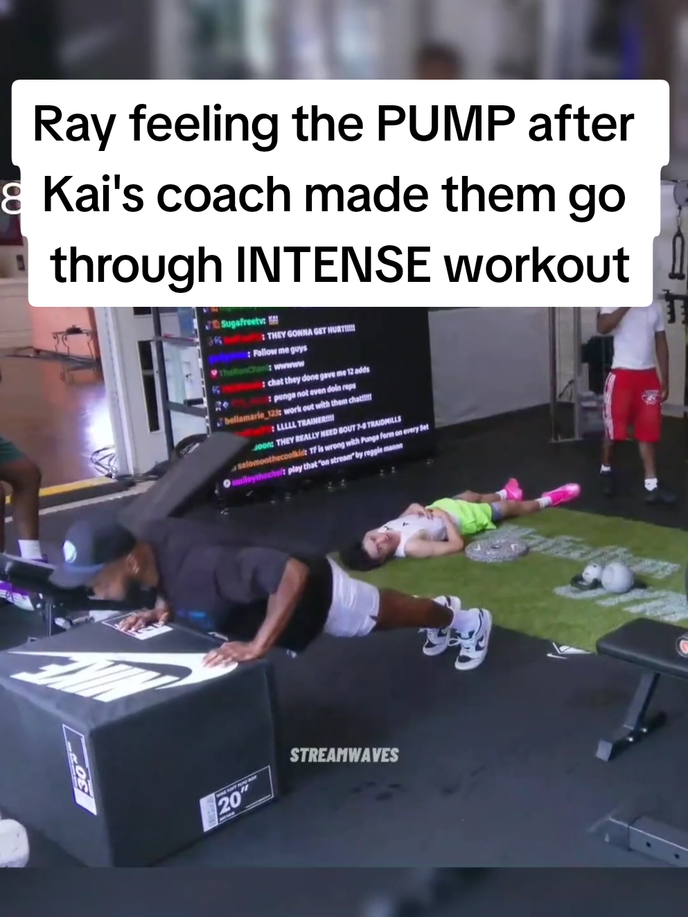Ray feeling the pump  #kaicenat #mafiathon #fyp #rayasianboy #mafiathon3 