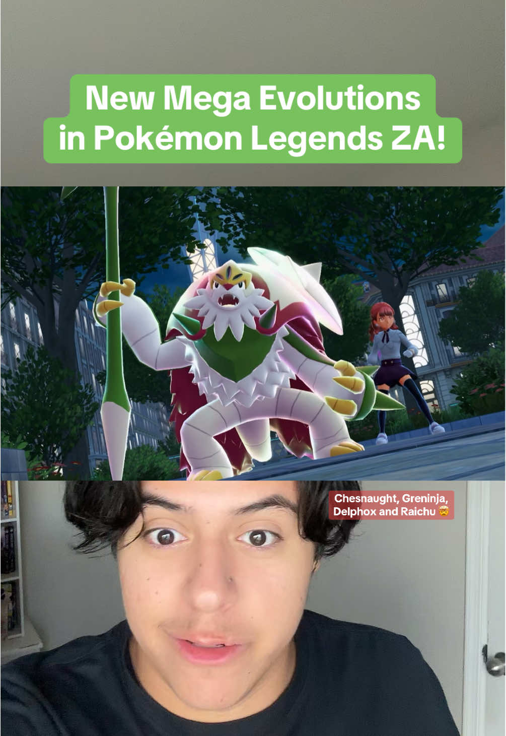 Greninja and Chesnaught look peak!!!! #pokemon #pokemonlegendsza #megaevolution #greninja #raichu 
