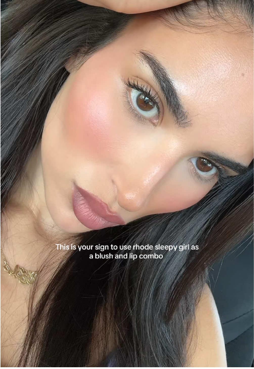 thank me later 😍😍!!!! @rhode skin pocket blushes in sleepy girl !!!! #makeup #makeuplook #makeupreview #blush #blushhack 