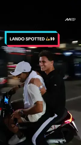 Look who Jorge Martin brought in the paddock today! 🛵👀 #SanMarinoGP 🇸🇲 #MotoGP #JorgeMartin #LandoNorris 