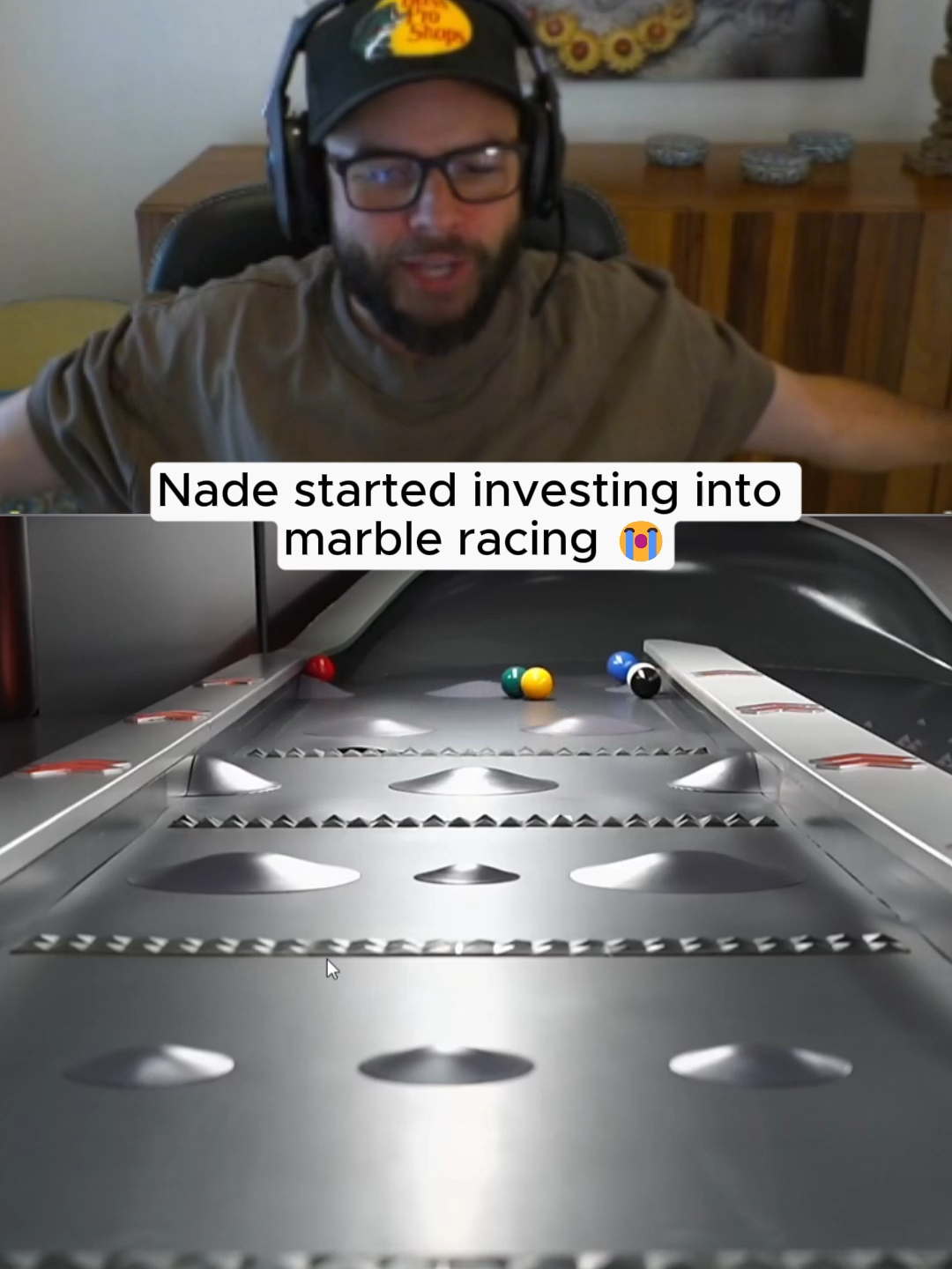Nadeshot plays marble racing #kickstreaming