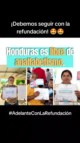 ¡Nuestra presidenta Xiomara Castro esta comprometida con el futuro de las y los hondureños y su población vulnerada! 😍✌️ #AdelanteConLaRefundación 