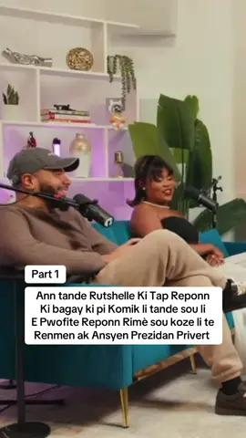 Part 1: Rutshelle bay repons klè sou rimè e bagay ki pi komik li tande sou li. #haitiantiktok🇭🇹 #fyp #rutshelleguillaume #interview #DjK9 