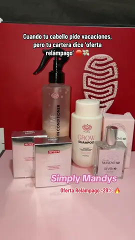 🌸✨ Glow up de primavera sin gastar de más ✨🌸Este bundle de Simply Mandy’s trae TODO lo que tu cabello necesita para brillar: shampoo, acondicionador, serum, leave-in y más 😍Oferta relámpago 🔥 + envío gratis 🚚💨#simplymandys #glowupbundle #hairtok #springglowup #cabellosaludable @Mandys Pena @simplymandys 