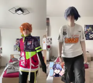 #duet with @𝓷𝓪𝓽𝓼𝓾. #toyaaoyagi || 🥞🎤 ~ #AKITOSHINONOME ||  yes im duetting my own video cuz akitoya. || #fyp #cosplay 