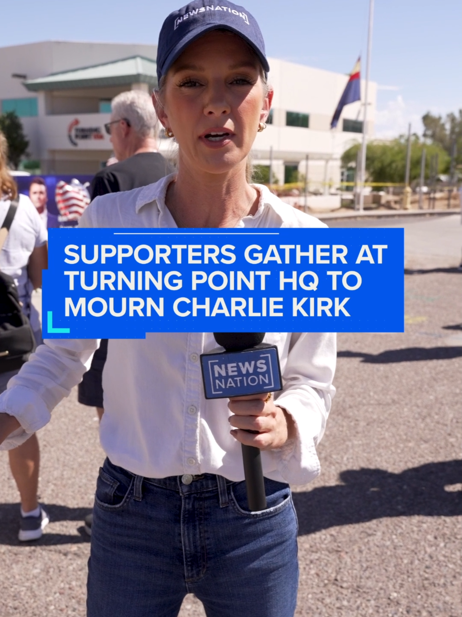 Mourners gather at Turning Point USA headquarters in Phoenix, Arizona, to pay their respects to co-founder Charlie Kirk who was fatally shot on Wednesday. NewsNation’s @alibradleytv spoke with one of Kirk's supporters.
