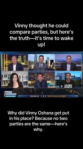 Why did Vinny Oshana get put in his place? Because no two parties are the same—here’s why. Piers morgans tribute to charlie kirk #for #viralvideos #foryoupage❤️❤️ #tik_tok #piersmorgan 