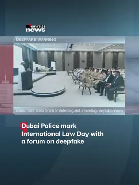 Dubai Police marked International Law Day with a forum tackling Deepfake technology. #EmiratesNews #DubaiOneTv #UAE #Dubai #News