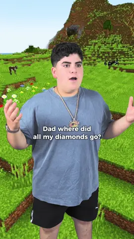 Where Did All My Diamonds Go 💎 ​⁠​⁠ @Minecraft #Minecraft #gaming #family #fun #boom
