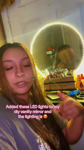 One of these videos better go viral 😭 #ledstriplights #mirror #vanity #DIY #fyp 