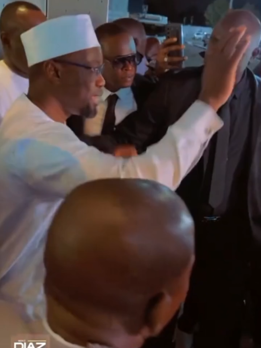 l'arrivée du premier ministre OUSMANE SONKO en Italie 