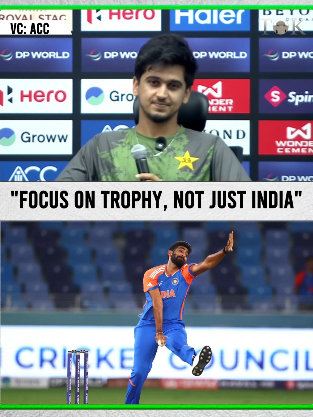 Saim Ayub talks about facing Jasprit Bumrah, playing fearless cricket against all teams, and focusing on winning the trophy—not just beating India  #TOKInAsiaCup #PAKvIND