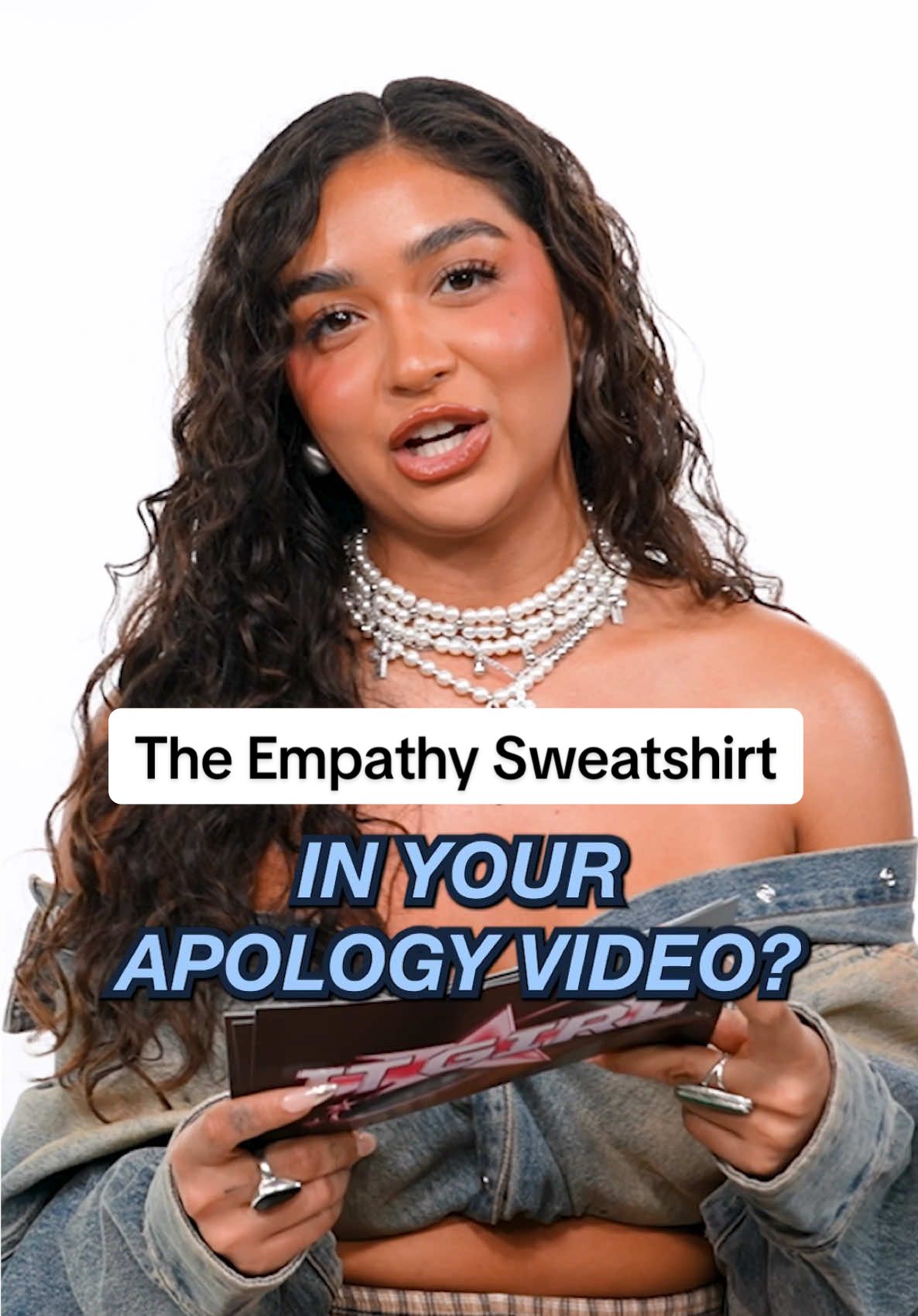 #CierraOrtega on if she regrets wearing the empathy sweatshirt in her video 