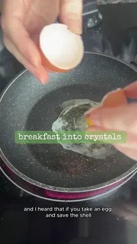 How I turned breakfast into crystals 🍳🔮