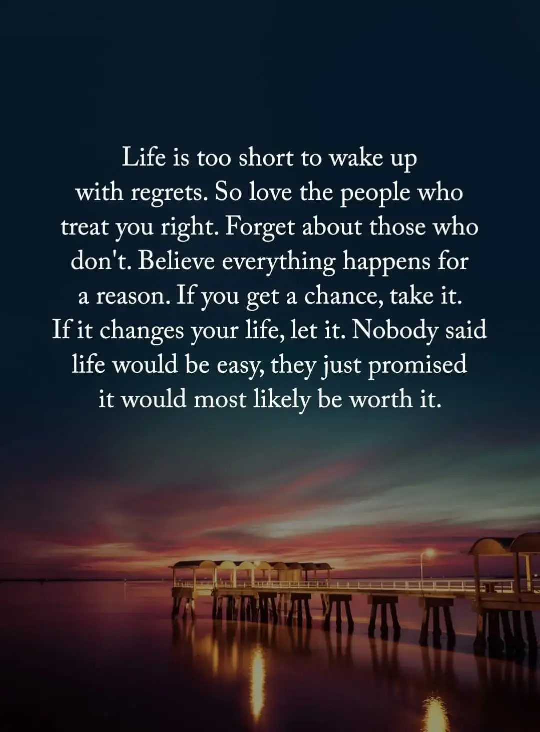 Nobody said life would be perfect 