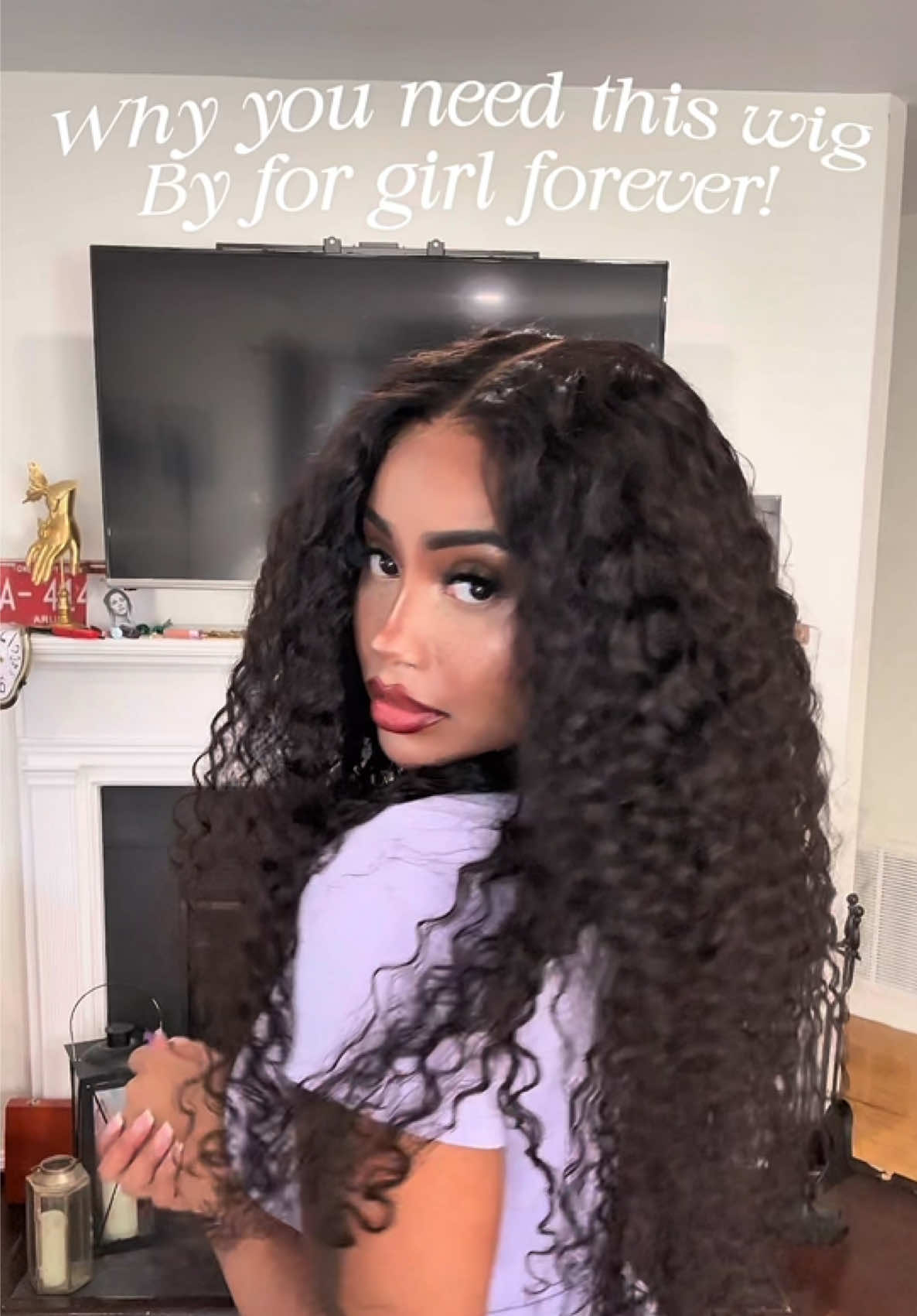 100% human hair!! Obsessed with this 13x6 glueless drawstring wig!! @FORGIRLFOREVER WIG   #tiktoktopwigs #tiktokshop #gluelesswig #frontalwig #humanhair 