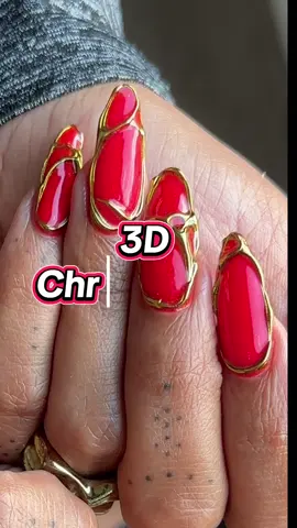 You can do this set sooooo many different ways, I love it 😍  If you want any links etc lemme know xo  #3dchromenails #acrylicnails #isolatedchrome #fyp #nailinspo 