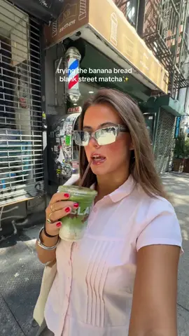 another day another matcha review #bananabreadmatcha #matchareview #blankstreet #nycmatcha 