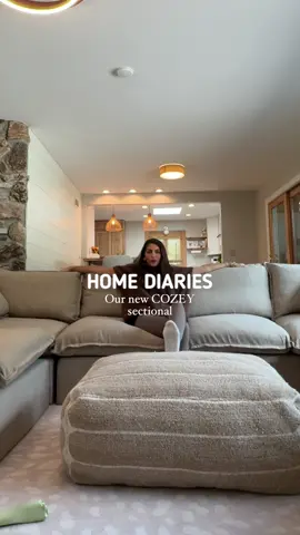 We LOVE our new space + this couch is the perfect addition! @Cozey #cozeypartner 