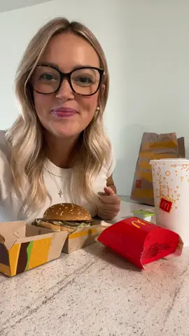 it’s fridaaaay!!!! McDonald’s for dinner! #takeout #Foodie #mcdonalds #bigmac #extrapicklesbigmac 