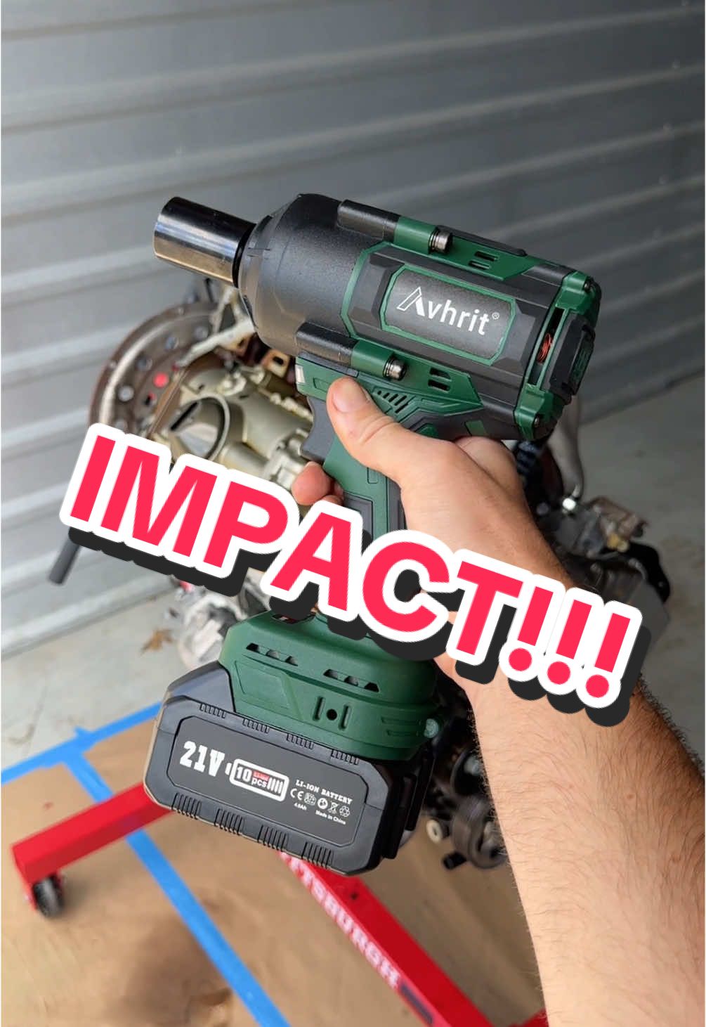 Do you think this impact wrench from TikTok can remove a crank pulley bolt which is notoriously difficult to remove? Lets try! @Avhrit Tools #avhrit #imapct #impactwrench #tools #cars #automotive #mechanic 
