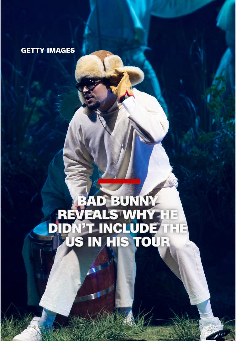 In an interview with i-D Magazine, Puerto Rican musician Bad Bunny explained why he didn’t include the US in his tour. #CNN #News 