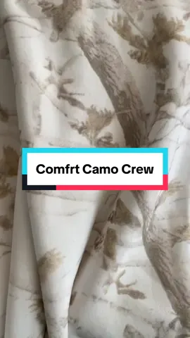 Comfrt Limited Edition Camo Crew Sweatshirt perfect for fall #comfrt 