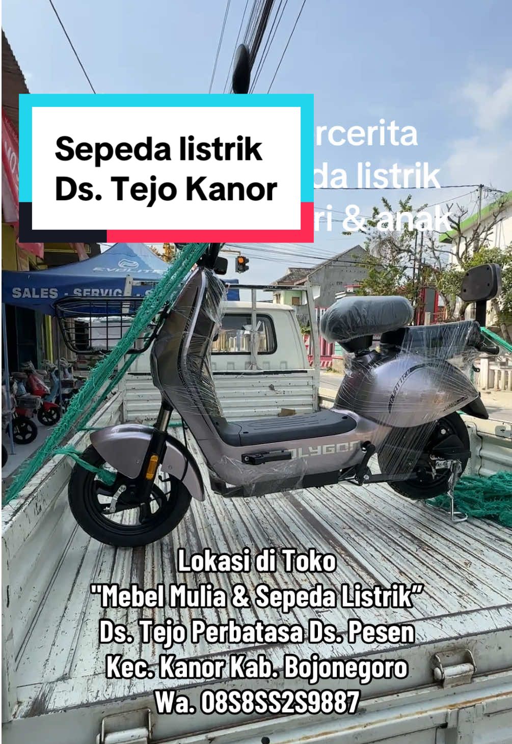 Cari sepeda listrik di Ds. Tejo aja 🔋😊 Lokasi di Toko 