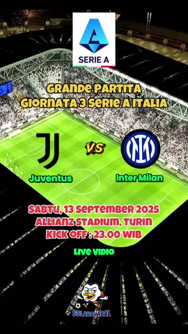 Derby d'italia terjadi malam ini! juventus akan menjamu inter di allianz stadium!  #juventus #intermilan #derbyditalia #seriea #jadwalbola 