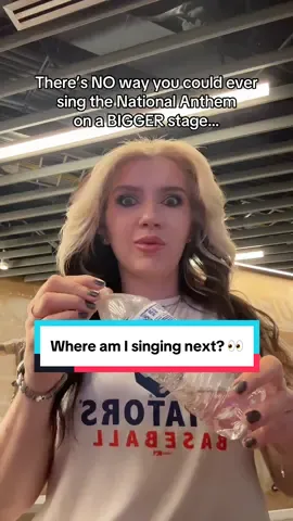 Y’all really have no idea what’s coming next 😂 Any guesses? 👀 #nationalanthem #anthemacrossamerica #singer #WyMac @Anthem Across America 
