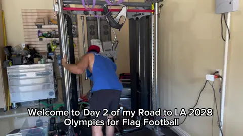 Day 2 of #RoadToLA2028 got 1% better today, hope you did too!#flagfootball #Creighton #DailyGrind #CapCut                   Here is the workout if you need something to follow                                            Chest: 3x10 bench press  3x10 incline bench press  3x10 underhand flys Triceps:  3x10 tricep extension 3x10 skull crushers Shoulders:  3x10 lateral raises
