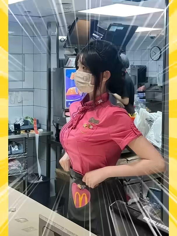 中国のマクド店員、セクシーすぎて弱男の餌食になりそうｗｗｗｗ