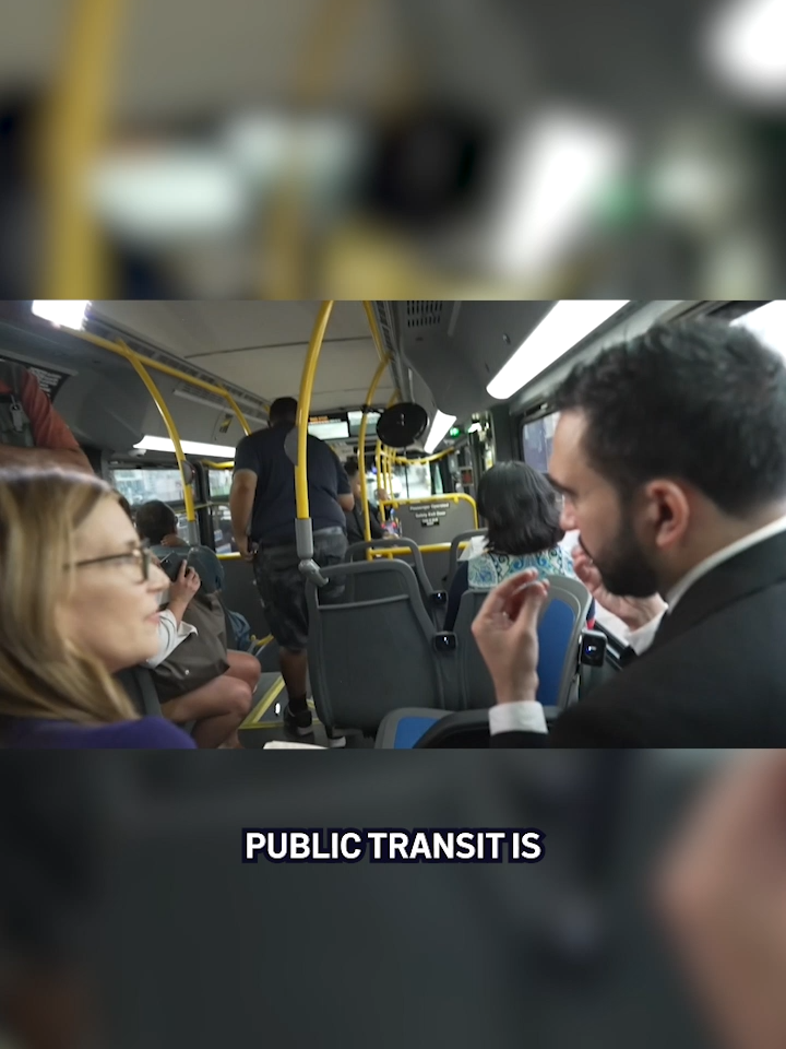 A new report from Citizens Budget Commission says the MTA lost $1 billion due to fare and toll evasion last year. @zohran_k_mamdani wants to make buses free for all. On the Q60 Mamdani and NBC New York's Melissa Russo talked about the costs and criticisms.  He says free buses will be faster. Not all New Yorkers agree. #zohranmamdani #nyc #mta #politics
