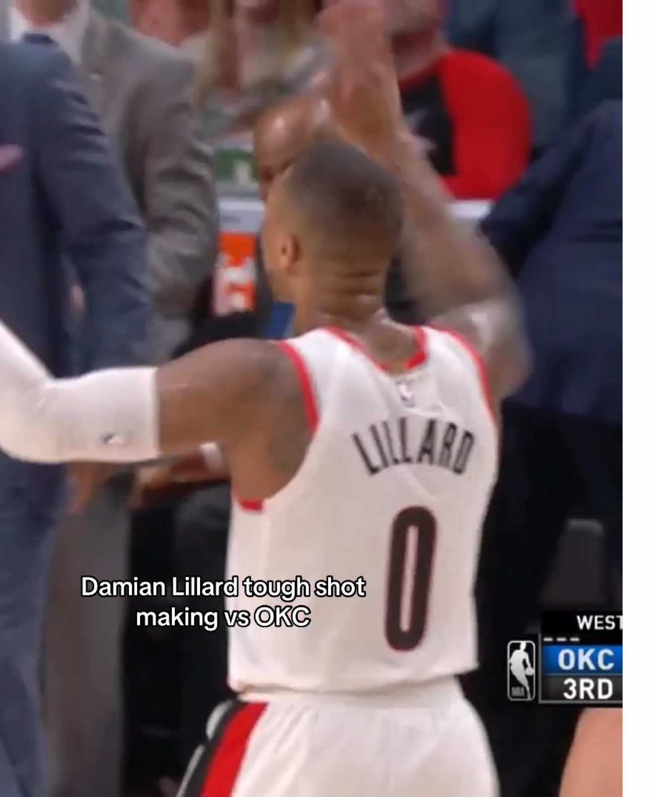 Damian Lillard vs OKC round 1 of the playoffs #damianlillard #blazers #dametime 