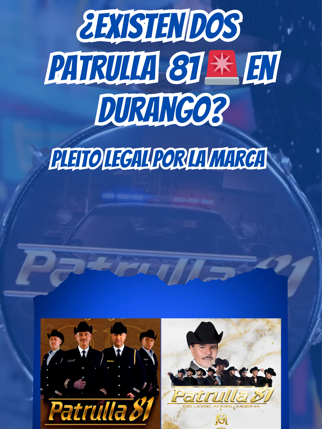 Tras el fallecimiento de José Ángel Medina, fundador de Patrulla 81, en Durango existen dos agrupaciones con el mismo nombre. El pleito legal por la marca sigue en curso. #Patrulla81 #Durango #RegionalMexicano #Notigram #Música