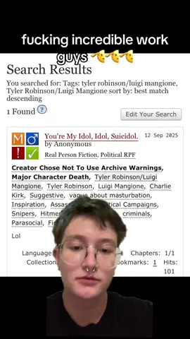 no one works faster than ao3 authors [HE/HIM] #fanfic #fandom #ao3 #fanfictiktok #charliekirk  