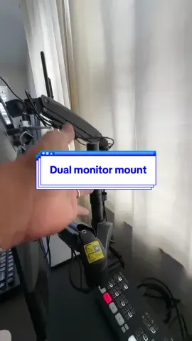 Stack your monitors top to bottom, side-by-side, or vertically #DualMonitors #MonitorArm #MonitorMount #huanuo #tiktokshopcreatorpicks  