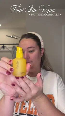 @fruitskin panthenol vegan ampoule is such a light weight watery formula that gives prime hydration #kbeauty #skincare #veganskincare #kbeautyskincare 