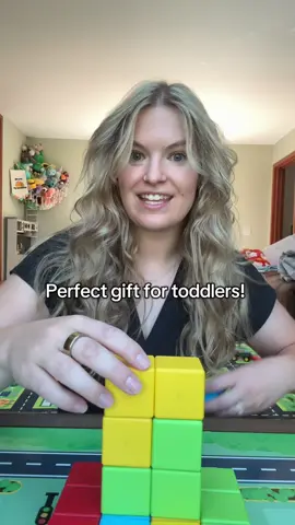 Replying to @stephburns5 my toddler loves these magnetic stacking cubes!  #toddlergiftideas 