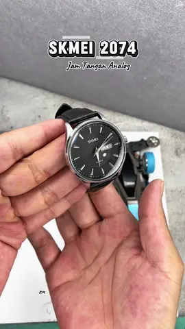 Jam Tangan Analog Kulit Pria SKMEI 2074 #jamtangan #jamtangancowok #jamtanganpria #jamtangankulit 