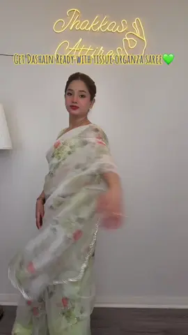 ✨💫Pure Tissue Organza Saree Set Available💫✨ 📏Sizes: 34, 38, 40 and 42 🎨Colours: Pink, Purple, Blue, Green 💃 Perfect for any events or occasions  🌸 Elegant | Comfortable l Jhakkas Vibes 🌸 ✅Comes with Stitched Blouse, falls and pico done plus preplated ready to wear saree and a matching petticoat✅ 📩 DM to order 🎁Personalised gift sets available  🚚 Australia-wide delivery 🛍️🛒Grab yours before it’s gone #jhakkasattires #SmallBusiness #saree #dashain #kurtha  @ashin79 @Prashanna Poudel @Shreeya Adhikari @P. P. 