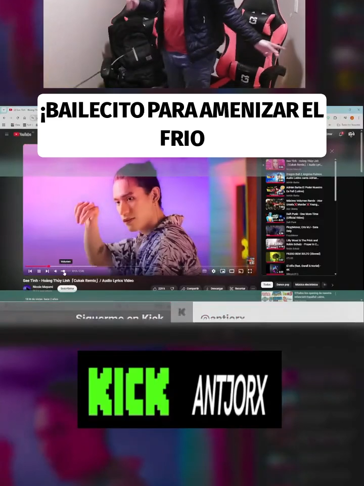 Para que no se me quite las ganas un pasito de baile en el stream #ganas #baile #pasito #kick #antjorx