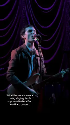 Stop the concert was actually beautiful thought #satire #finnwolfhard #objectiontour #philadelphia #sombr 