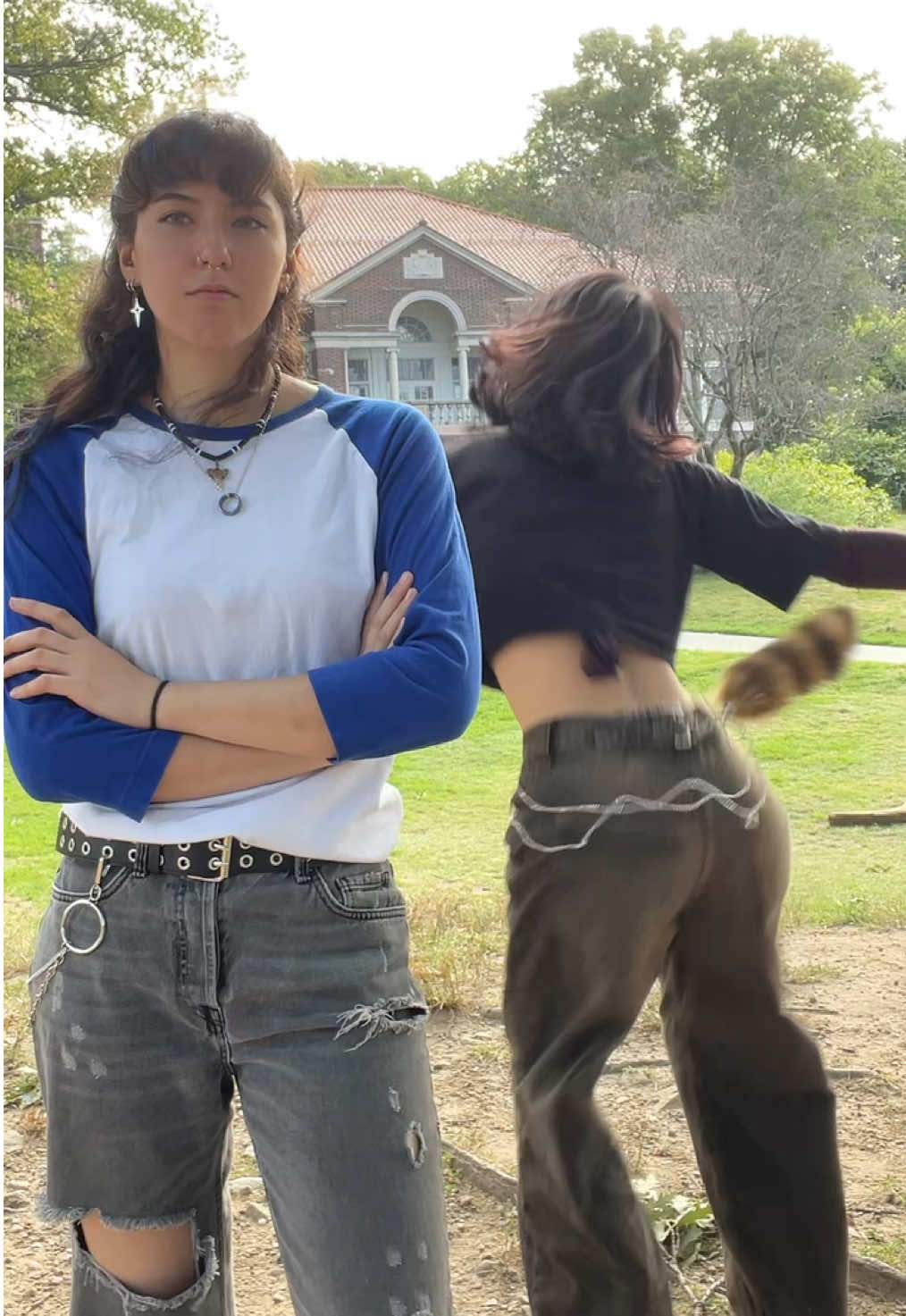 Mordecai’s just jealous. Rigby: me! Mordecai: @Ig:kye.latte  #regularshow #mordecaicosplay #rigbycosplay #cartoonnetwork #fyp 