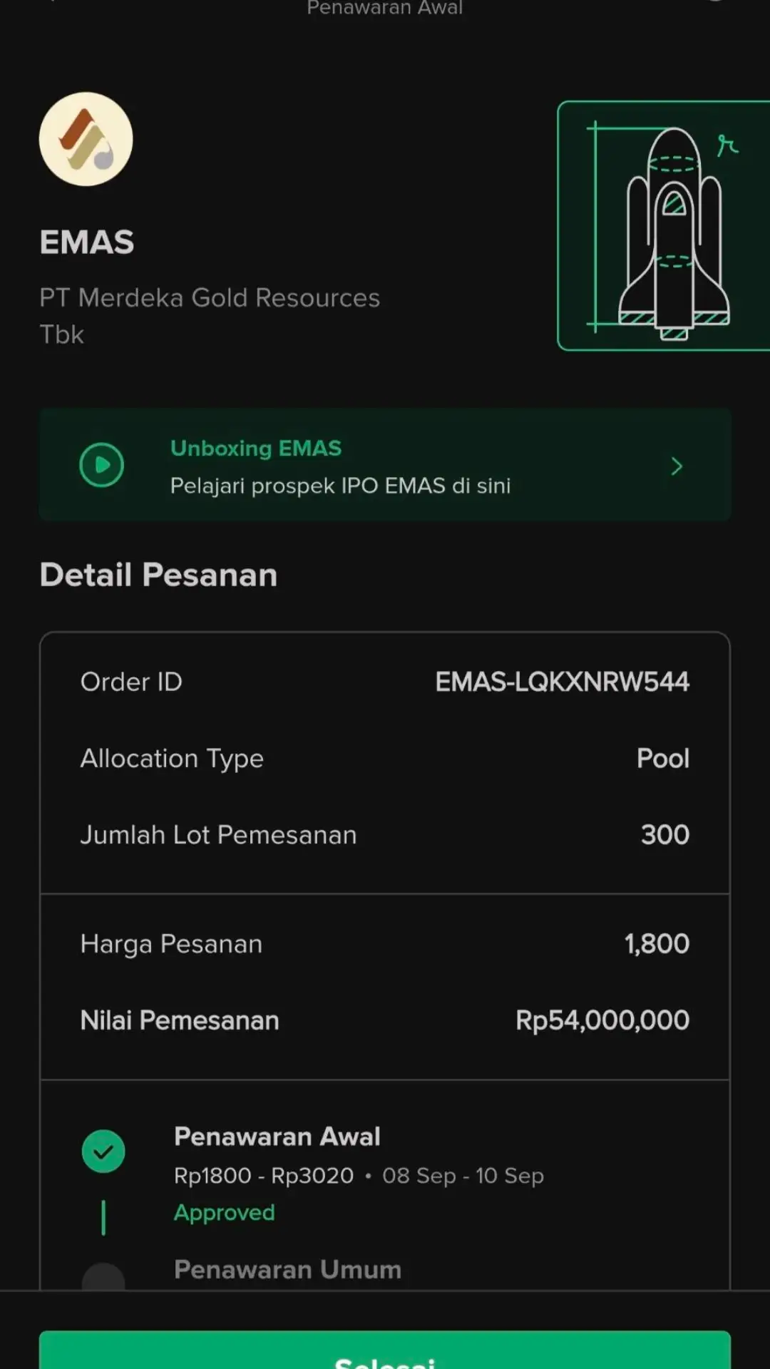 IPO Saham Emas  Buy or Bye Ketika ritel takut buy maka disitulah saya akan buy. We will see on the progress  #stockbit #sahampemula #investment #ipo 