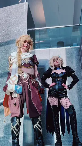 LOOK AT MY SISTER!!! LOOK AT HER @JYnxcos #aethercosplay #luminecosplay #genshinimpactcosplay #GenshinImpact #genshincosplay 