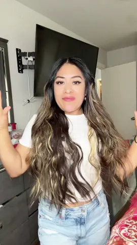 Extensiones para el cabello hermoso me encantó ❤️#Vijigia #HairExtensions ##24inch #CurliClip
