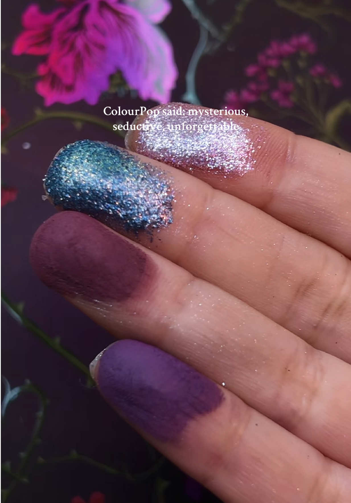 Can we talk about how pigmented everything @ColourPop Cosmetics made is? . . . #colourpop #eyeshadowpalette #gothmakeup #tiktokshopcreatorpicks #darkfeminine 